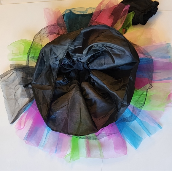 Skeleton TuTu Costume Girls Size Small "Funky Punky Bones" by Era Spooky - Picture 7 of 8